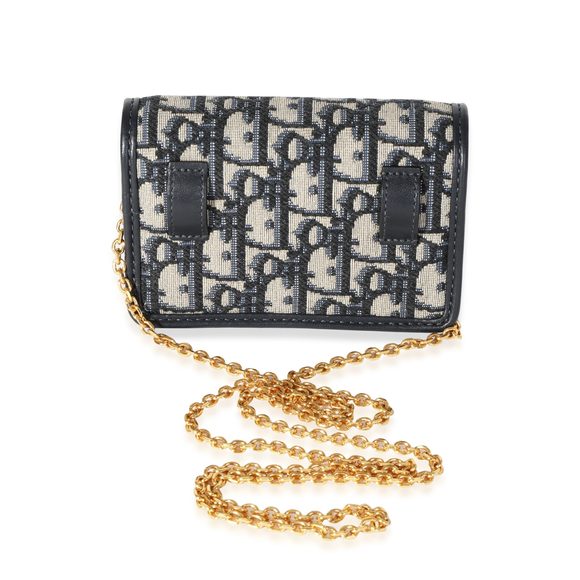 Dior Blue Dior Oblique Jacquard 30 Montainge Nano Pouch - Picture 3 of 8